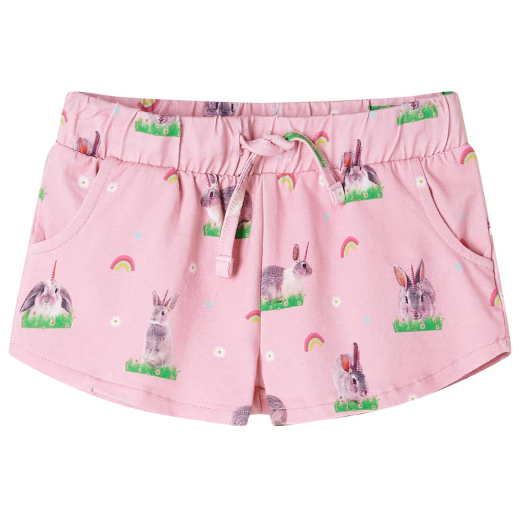 Vidaxl dětské šortky s Trekoord 92 Light Pink