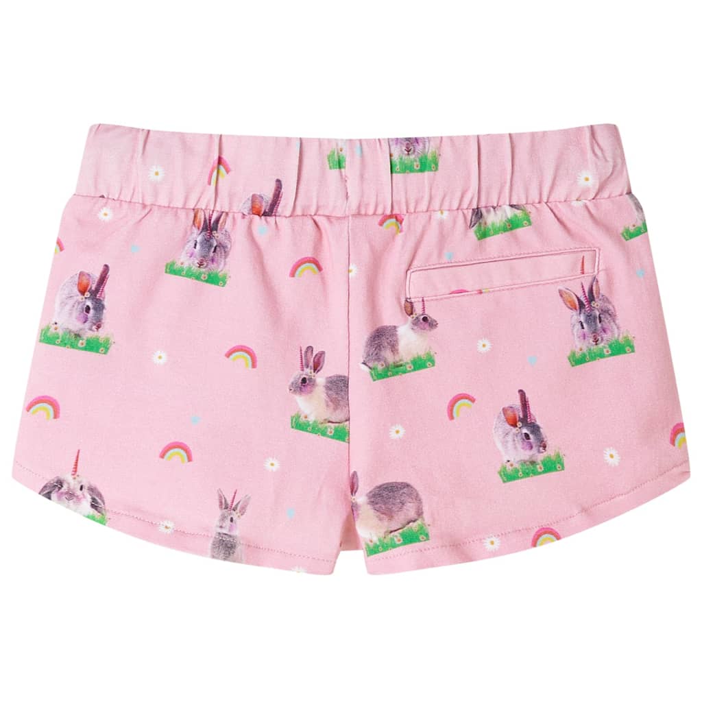Vidaxl Børns shorts med Trekkoord 128 lyserosa