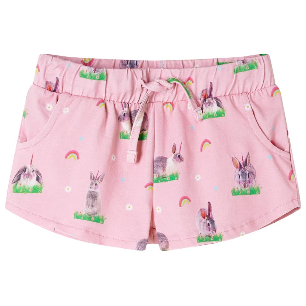 Vidaxl Children's Shorts with Trekoord 140 Light Pink