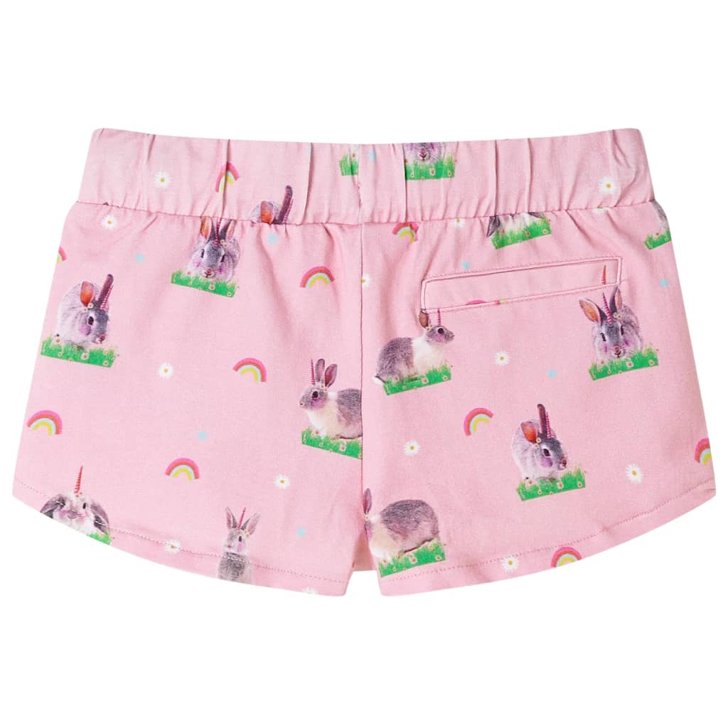 Vidaxl Children's Shorts with Trekoord 140 Light Pink