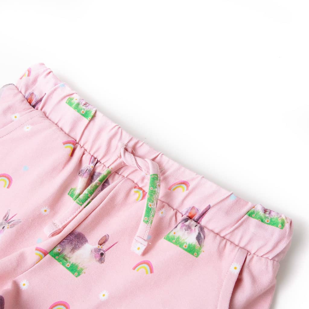 Vidaxl Children's Shorts with Trekoord 140 Light Pink