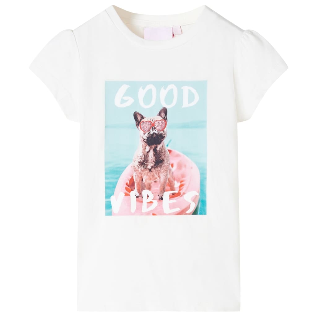 Vidaxl børneshirt 104 ECRU