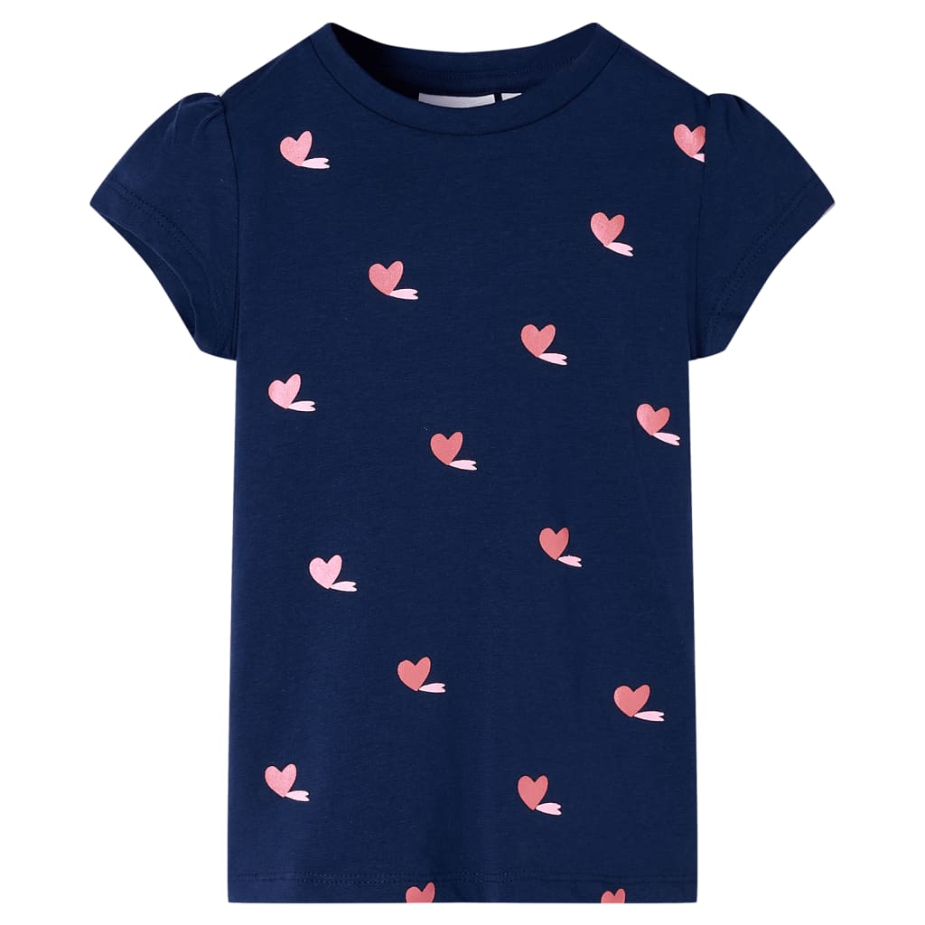 Vidaxl børneshirt 140 marineblå