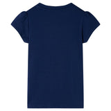 Vidaxl børneshirt 140 marineblå