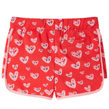 Vidaxl Children's Short with Trekoord 128 Red