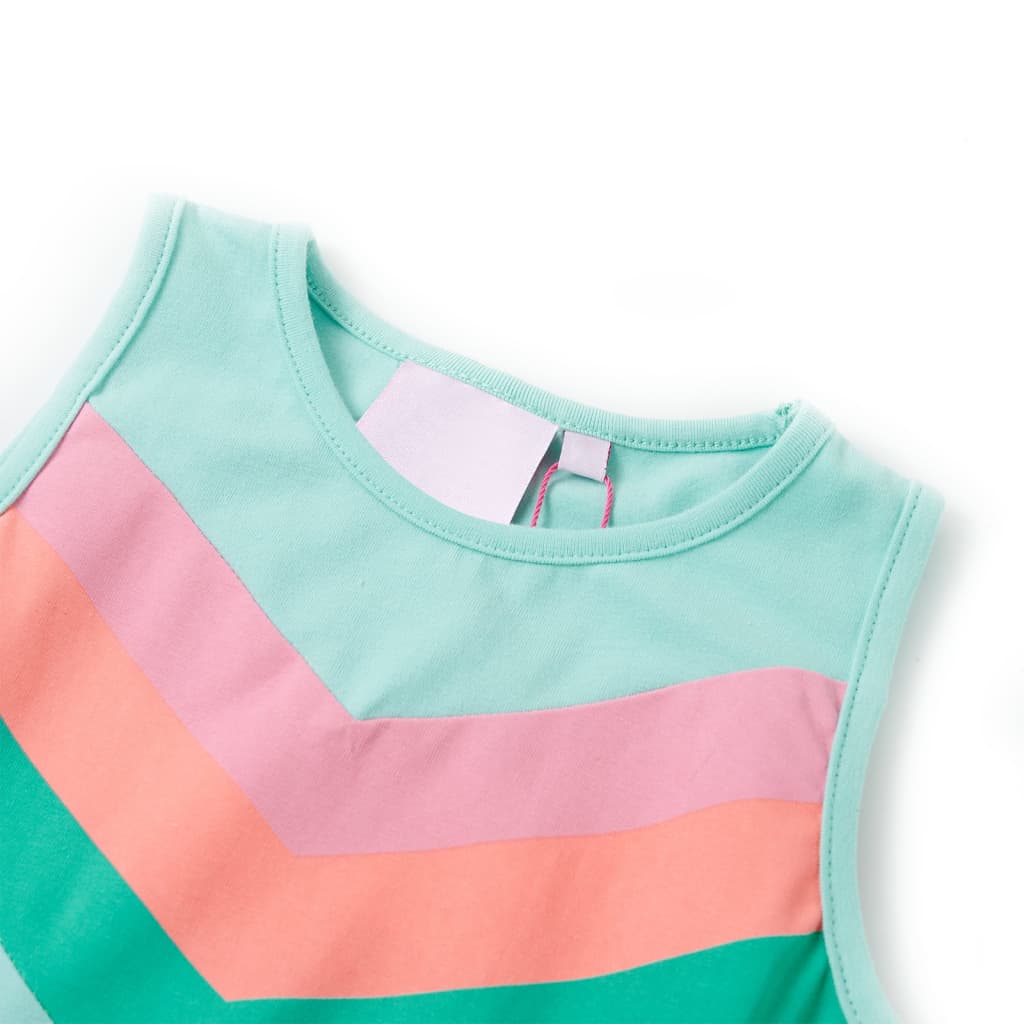 Vidaxl Children's dress with drawstring 116 light mint