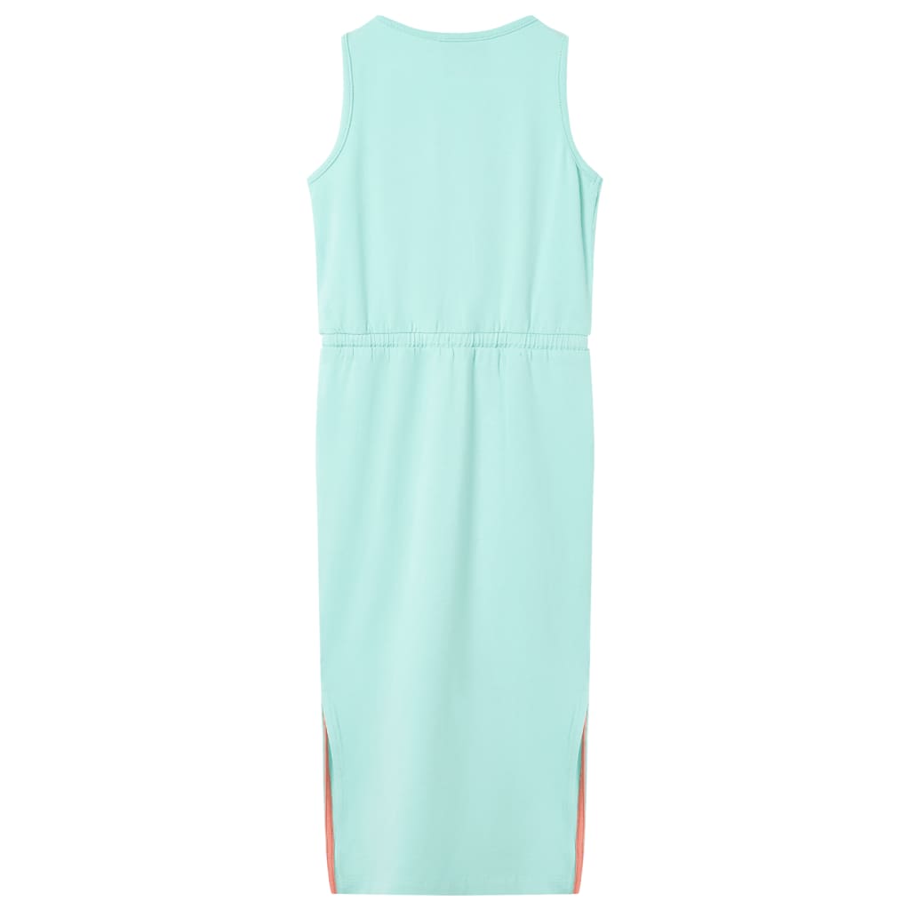 Vidaxl children's dress with drawstring 140 light mint