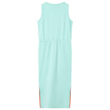 Vidaxl children's dress with drawstring 140 light mint