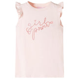 Vidaxl Children's shirt with ruffles on the sleeves 116 Soft pink