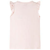 Vidaxl Children's shirt with ruffles on the sleeves 116 Soft pink