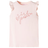 Vidaxl Children's shirt with ruffles on the sleeves 140 Soft pink