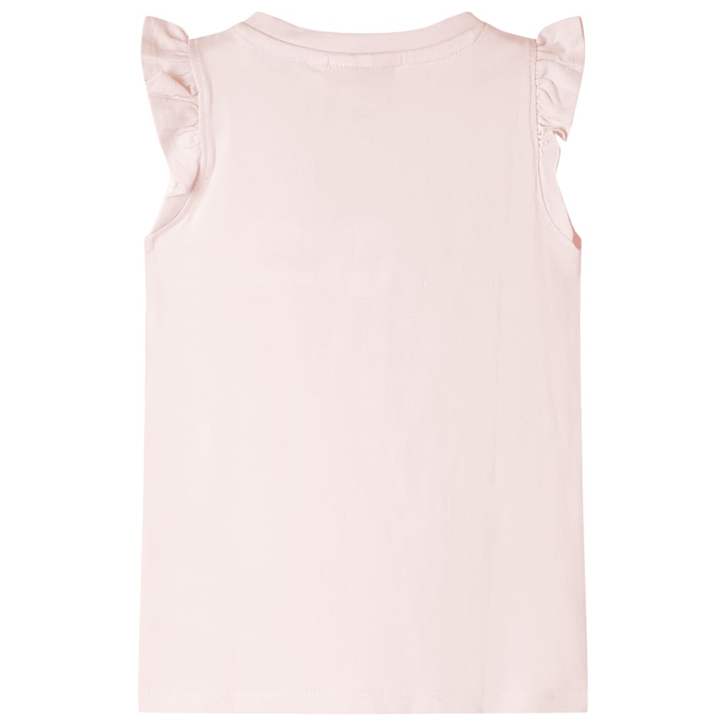 Vidaxl Children's shirt with ruffles on the sleeves 140 Soft pink