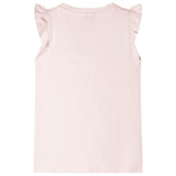 Vidaxl Children's shirt with ruffles on the sleeves 140 Soft pink