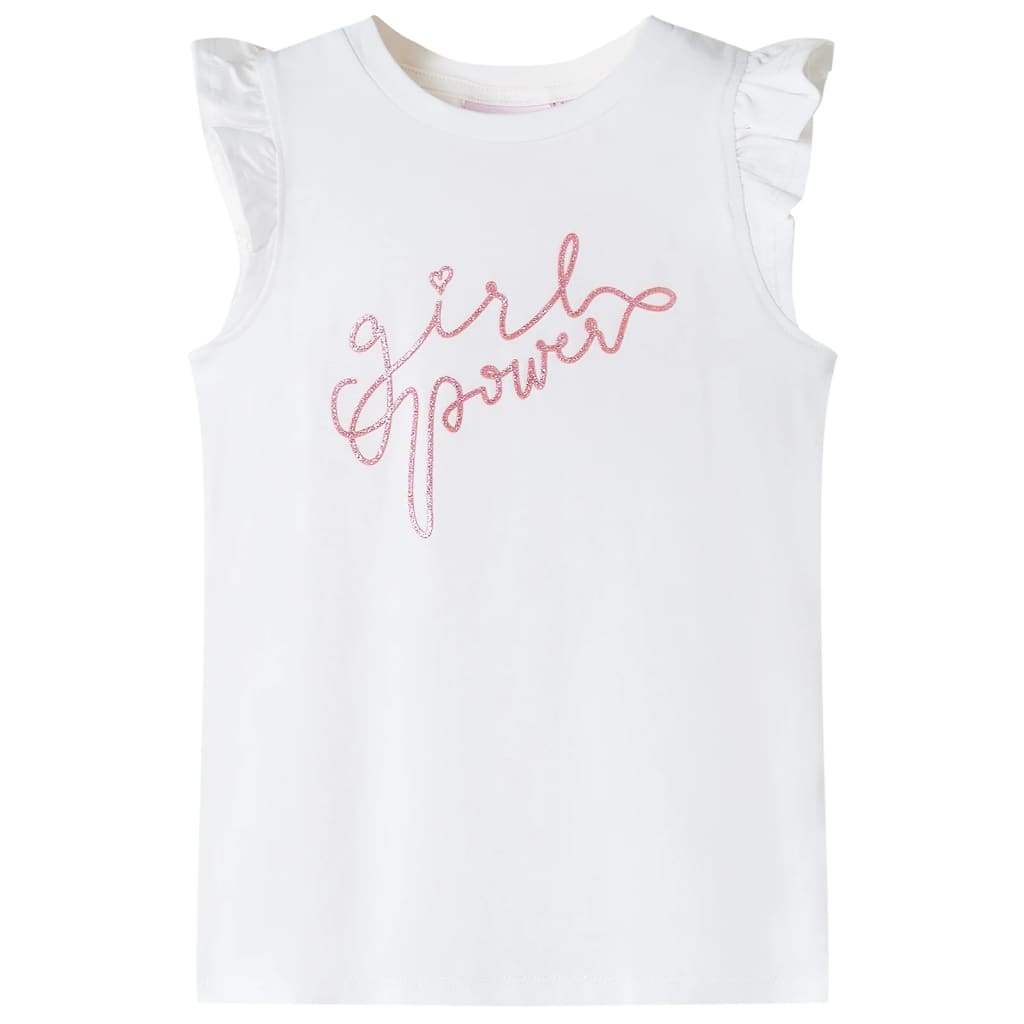 Vidaxl Child's Shirt avec des volants sur les manches 92 Ecru