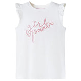 Vidaxl Child's Shirt avec des volants sur les manches 92 Ecru