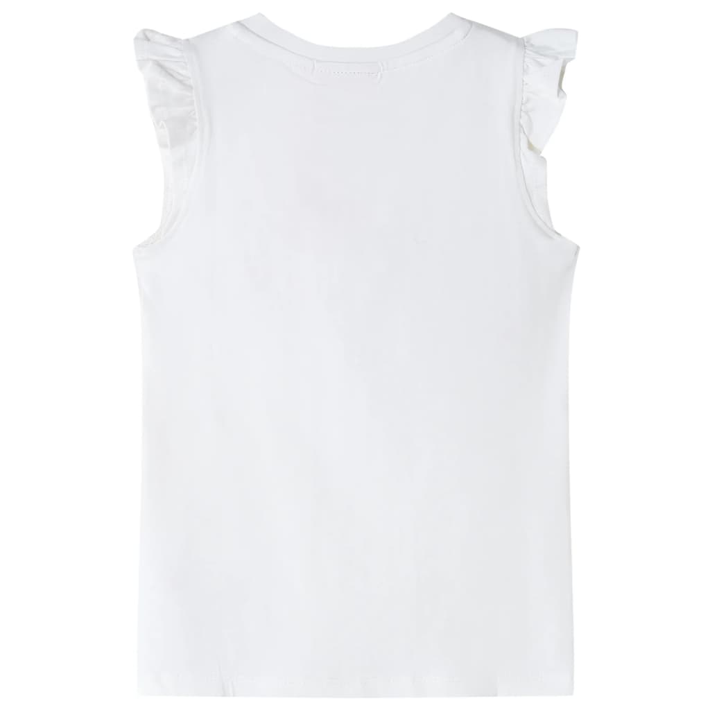 Vidaxl Child's Shirt avec des volants sur les manches 92 Ecru