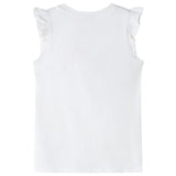 Vidaxl Child's Shirt avec des volants sur les manches 92 Ecru