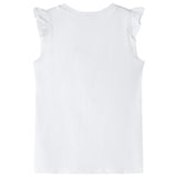 Vidaxl Children's shirt with ruffles on the sleeves 104 ecru