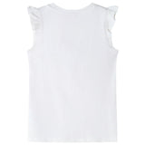 Vidaxl Child's Shirt avec des volants sur les manches 140 ECRU
