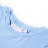 Vidaxl Children's shirt with ruffles on the sleeves 128 light blue