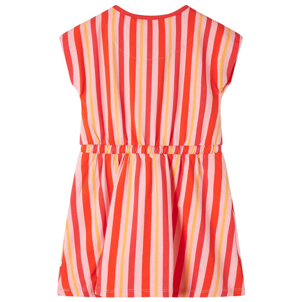 Vidaxl Children's dress with drawstring 116 pink and red