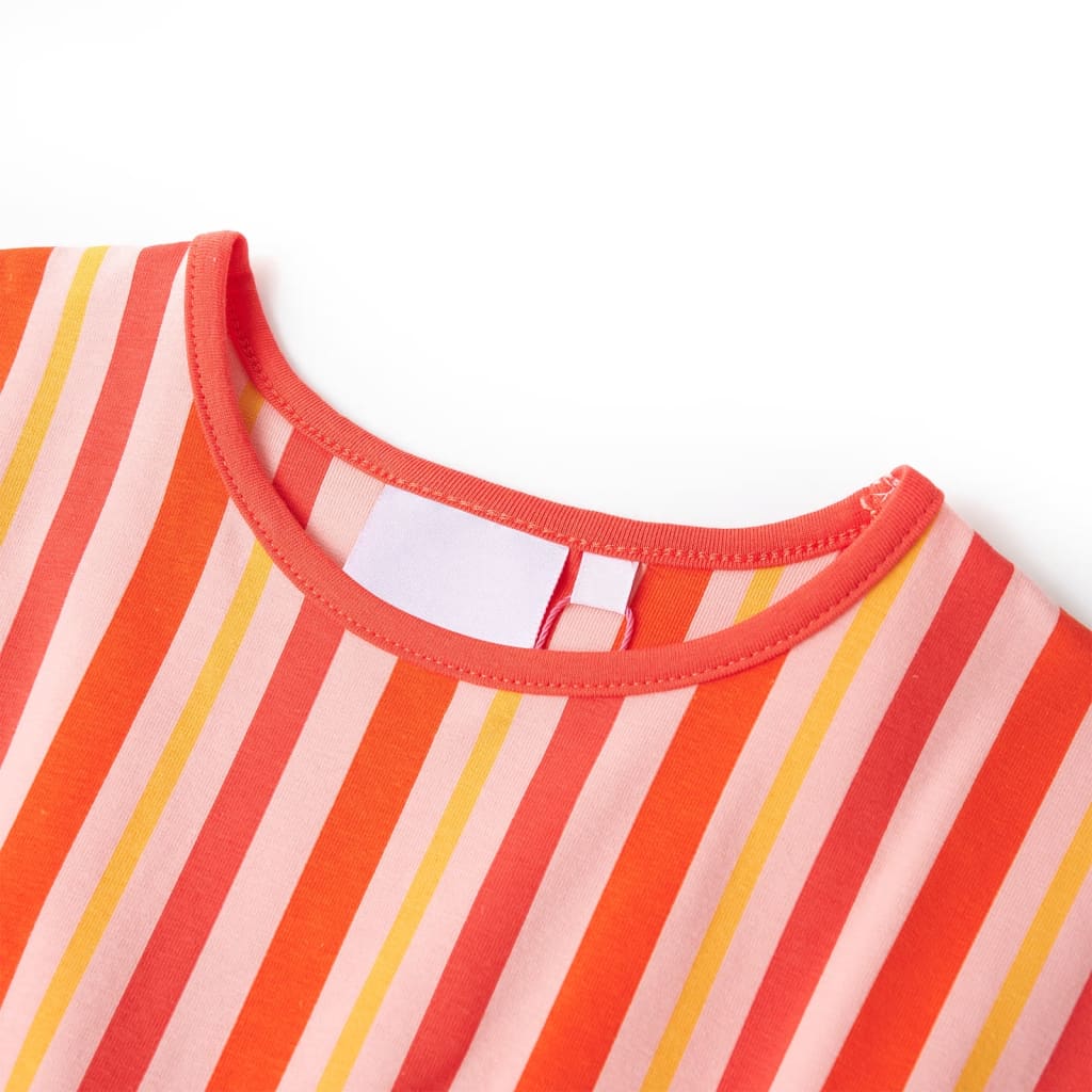 Vidaxl Children's dress with drawstring 116 pink and red