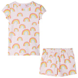 Vidaxl Children's pajamas with short sleeves 140 soft pink