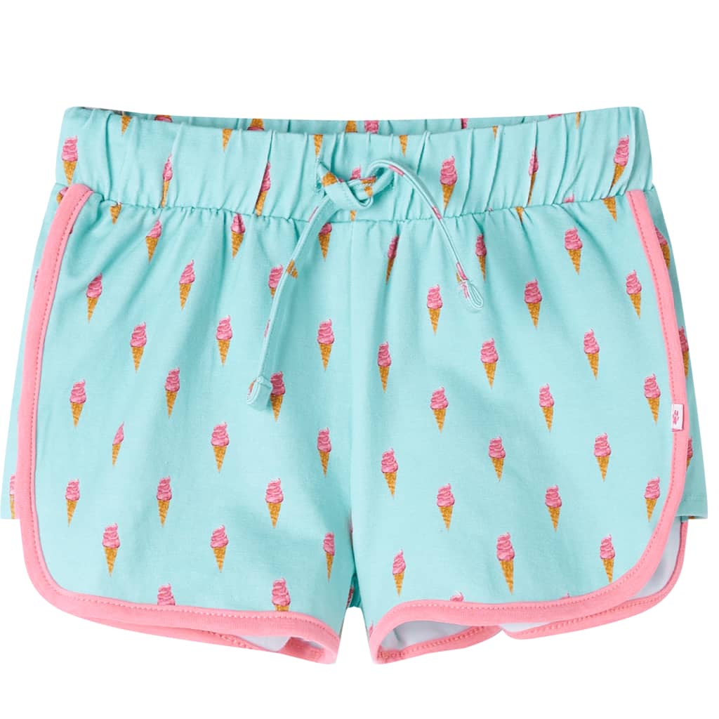 Vidaxl barns shorts med trekoord 116 lätt mynta -färgade