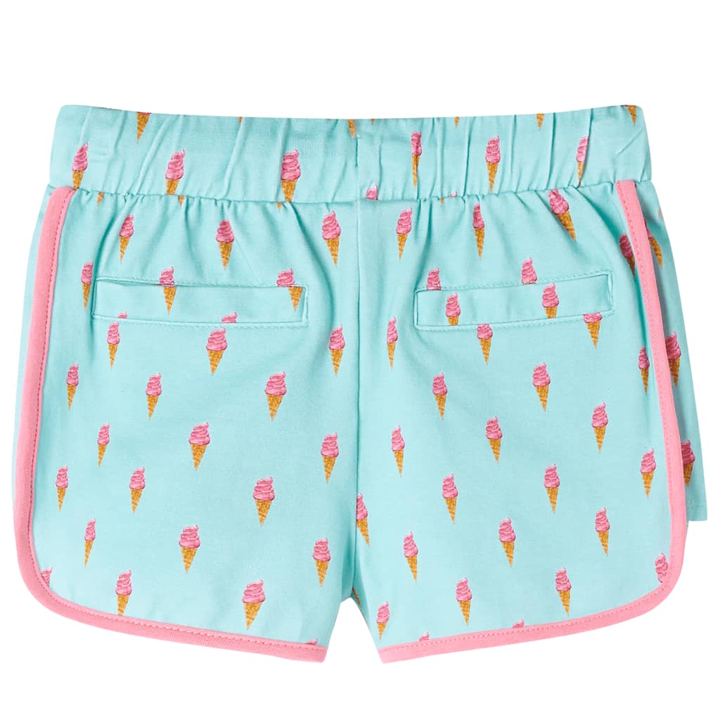 Vidaxl barns shorts med trekoord 116 lätt mynta -färgade