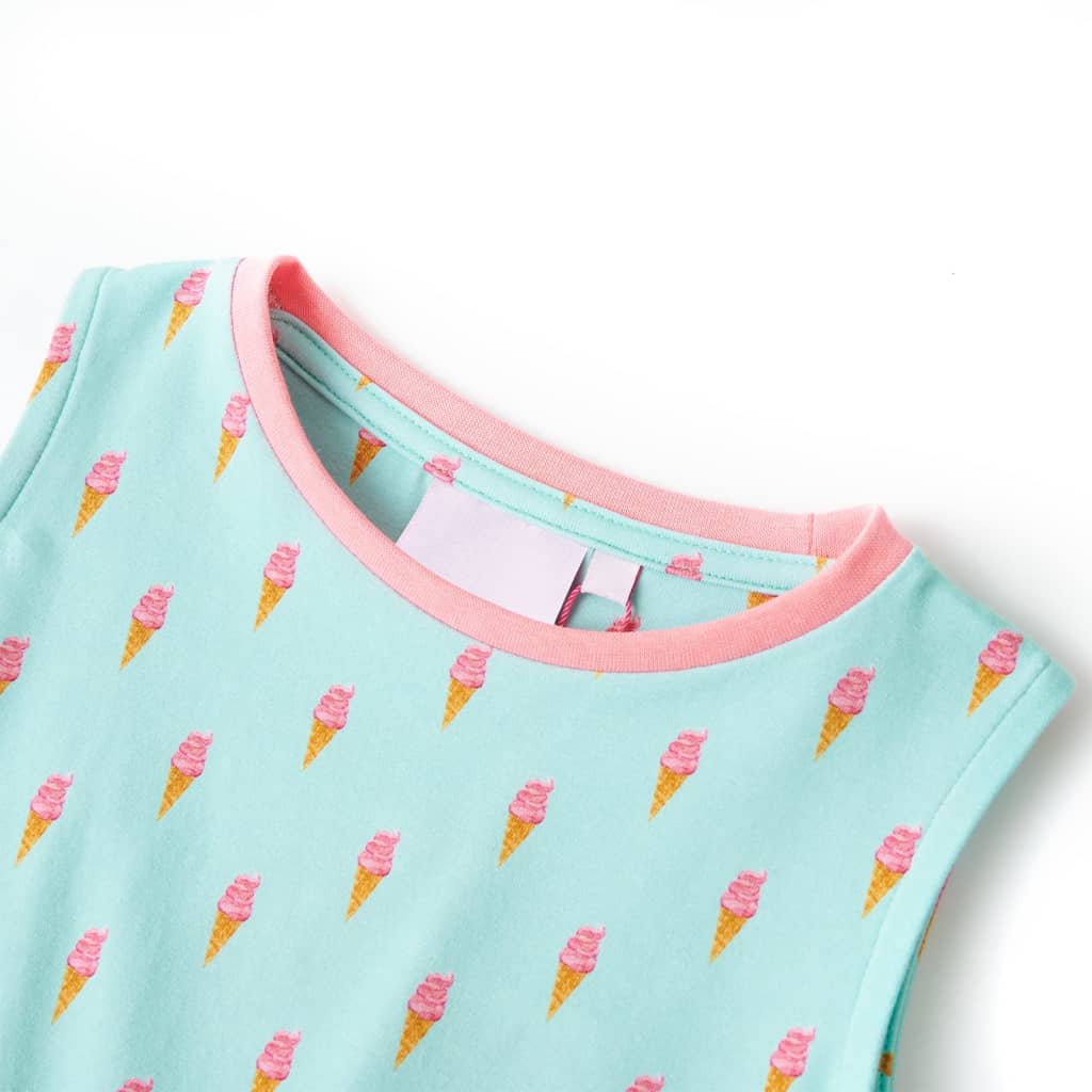 Vidaxl Robe pour enfants avec cordon de cordon 140 Light Mint