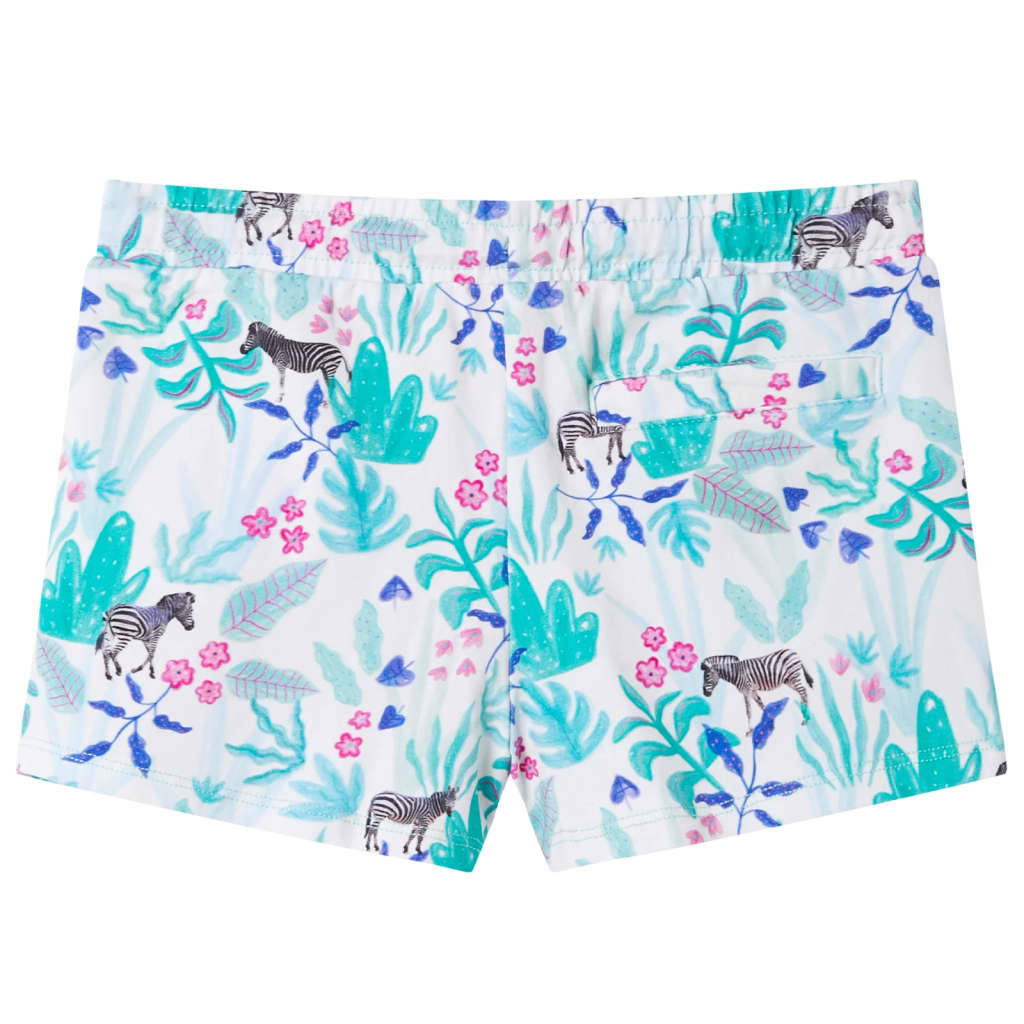 Short pour enfants Vidaxl avec Trekoord 104 Ecru et Dark Mint
