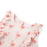 Vidaxl children's dress with ruffles 116 soft pink
