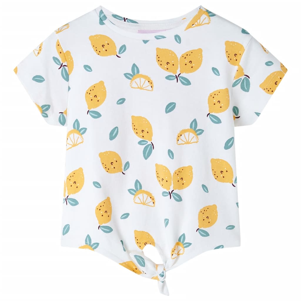 Vidaxl Children's shirt with Knoop in De Zoom 128 Ecru