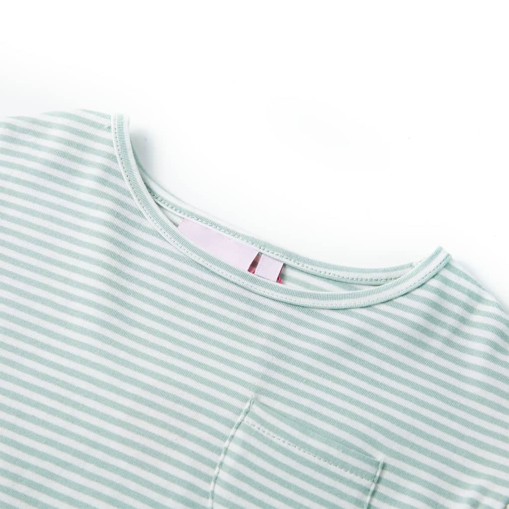 Vidaxl Children's dress with ruffles on the sleeves 92 Mint colored