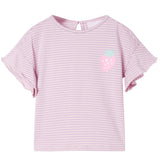 Vidaxl Children's shirt with ruffles 92 Lila
