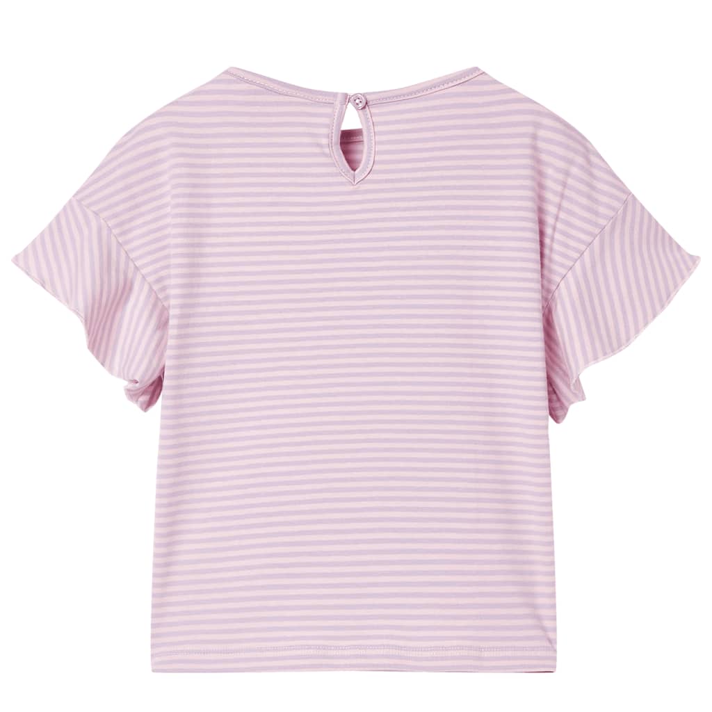 Vidaxl Children's shirt with ruffles 92 Lila