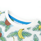BIDAXL BARNS SHIRT MED KORTSELAR 104 Multi -färgade