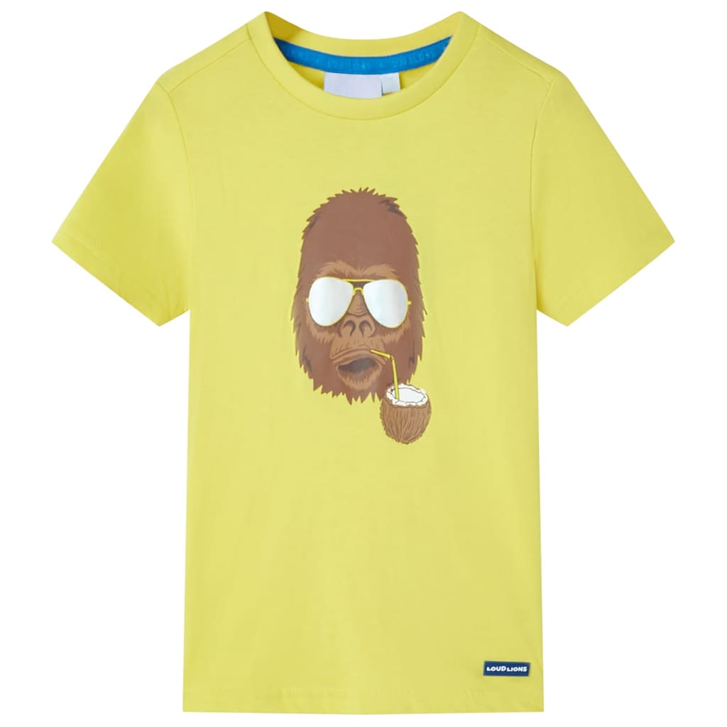 Vidaxl Children's shirt with short sleeves 92 yellow