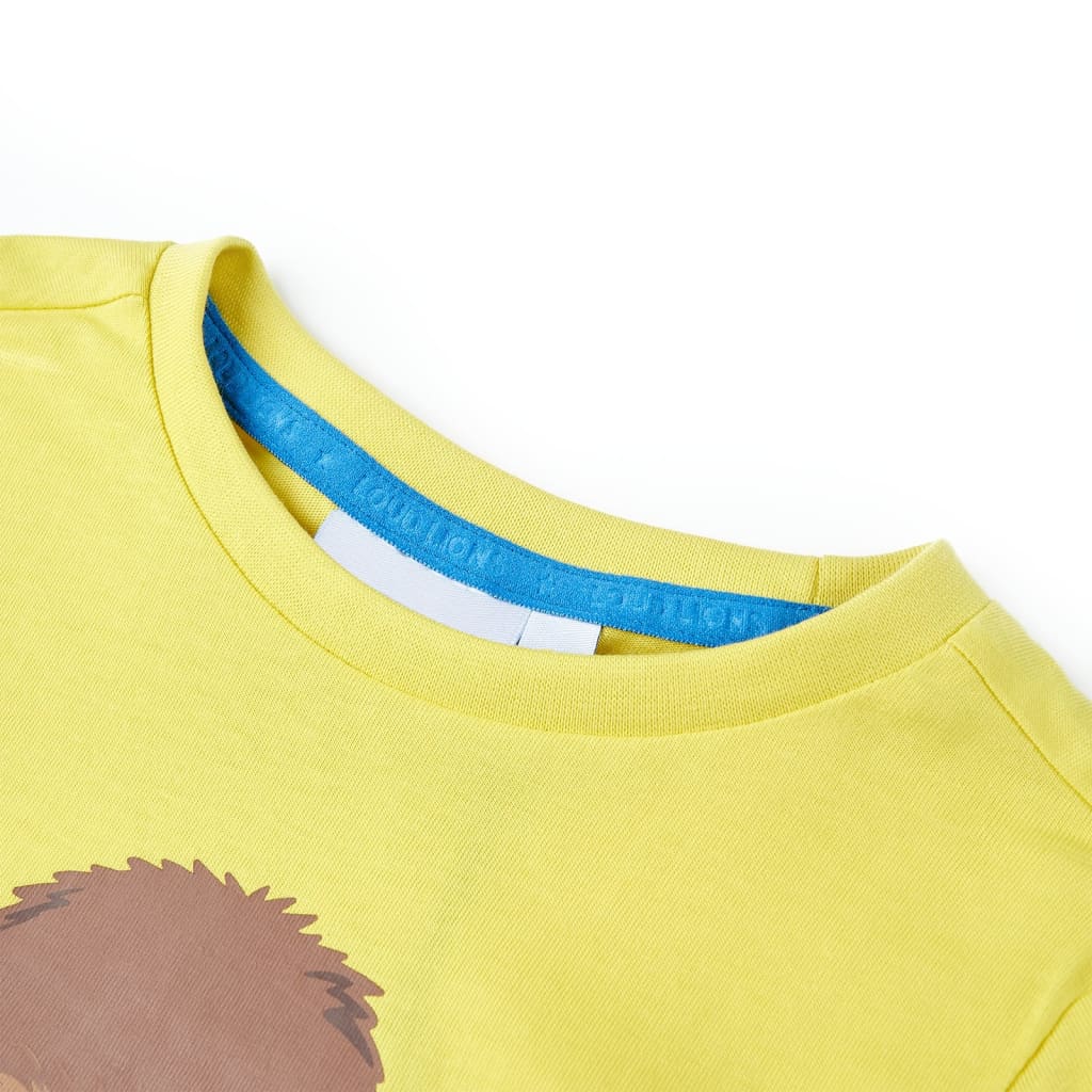 VidaXL children's shirt with short sleeves 116 yellow
