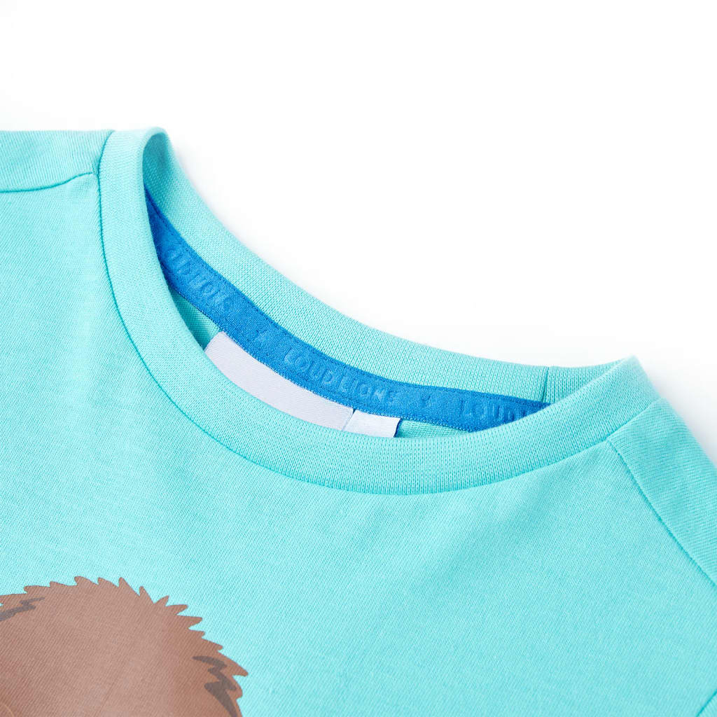 VidaXL children's shirt with short sleeves 128 sea blue