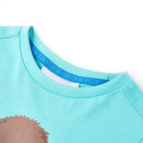 VidaXL children's shirt with short sleeves 128 sea blue