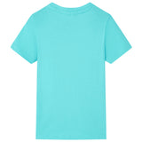 Vidaxl children's shirt with short sleeves 140 sea blue