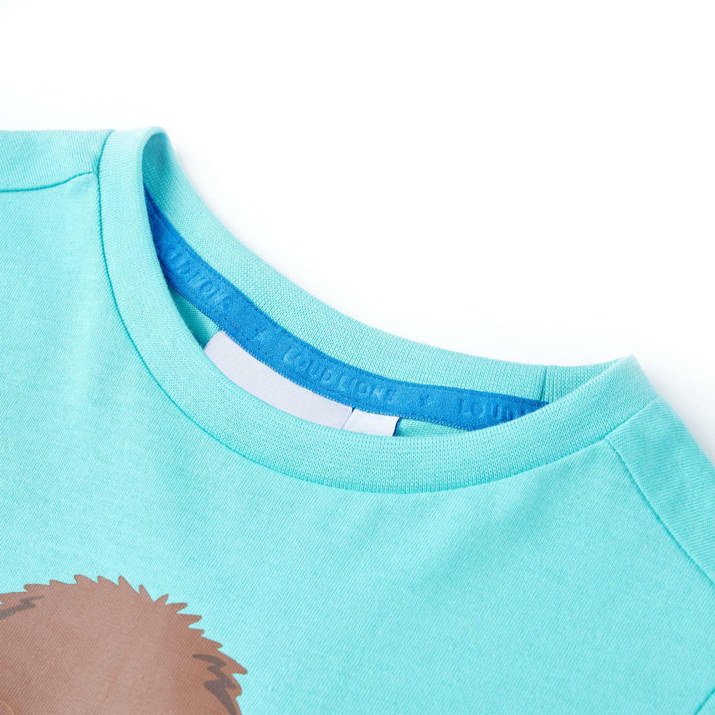 Vidaxl children's shirt with short sleeves 140 sea blue