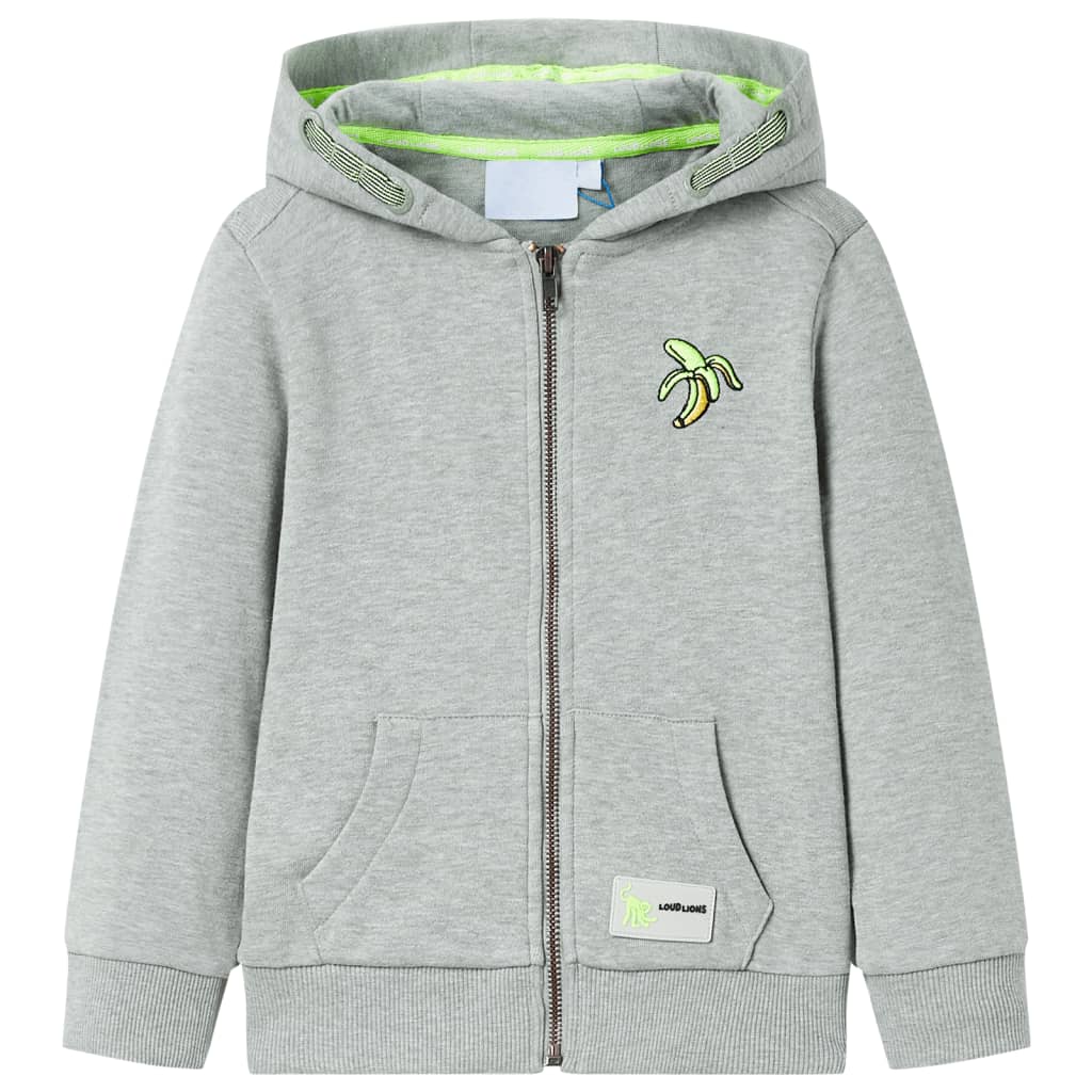 VidaXL Children's vest with hood and zipper 92 mixed Lichtkaki