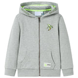 VidaXL Children's vest with hood and zipper 92 mixed Lichtkaki