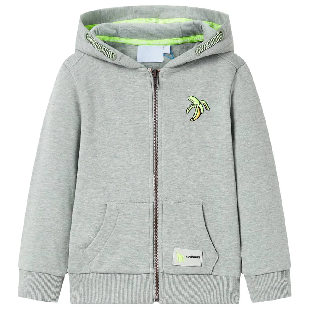 VidaXL Children's vest with hood and zipper 116 mixed Lichtkaki