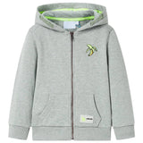 VidaXL Children's vest with hood and zipper 116 mixed Lichtkaki