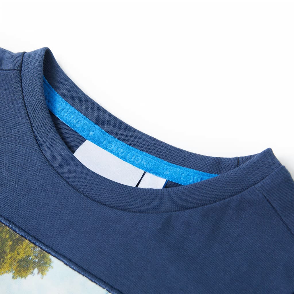 Vidaxl Children's shirt 140 Dark blue