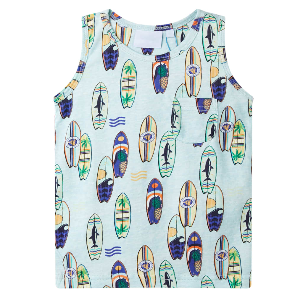 Vidaxl Children's Top 92 Mixed Soft Blue