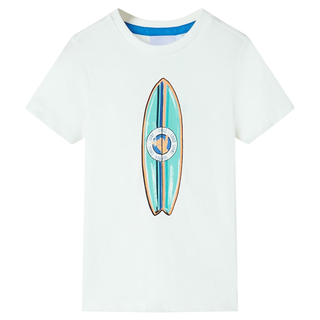 Vidaxl Children's shirt with short sleeves 128 ecru
